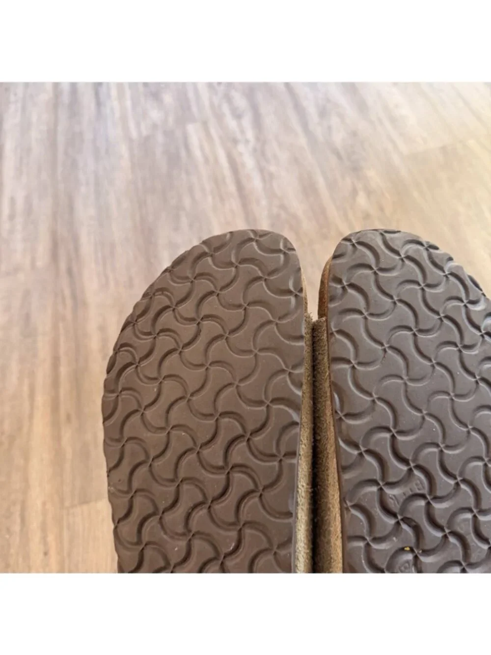 BIRKENSTOCK Arizona Suede Soft Footbed Sandals Taupe New 44 M 11
